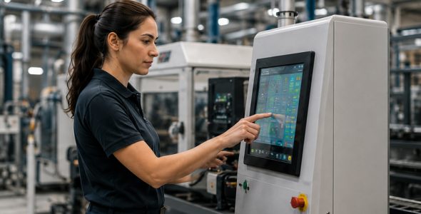 IT-Sicherheit üfr Unternehmen – Industrie und Produktion KI generiert