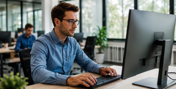 IT-Sicherheit üfr Unternehmen – Dienstleistung KI generiert