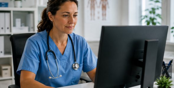 IT-Sicherheit üfr Unternehmen – Gesungheitswesen KI generiert